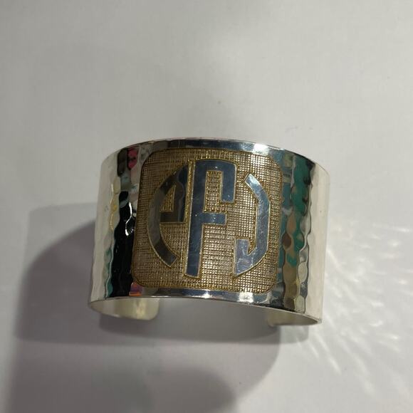 RUSTIC CUFF Woman’s Silver Stainless Steel Cuff Bracelet - Picture 3 of 4